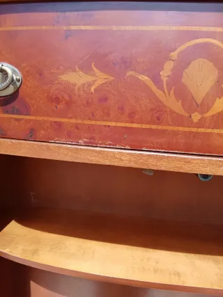 Mueble Art Deco Madera Marrón Dorado