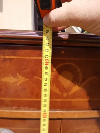 Mueble Art Deco Madera Marrón Dorado