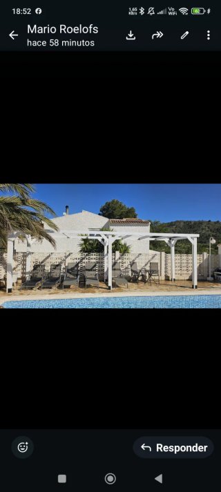 Pérgola de madera 3x5m