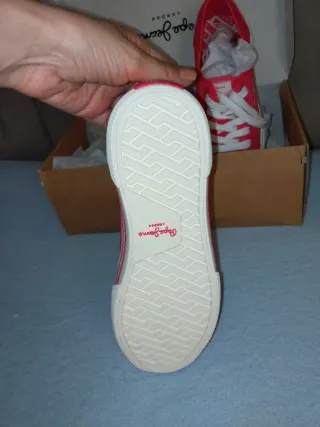 Zapatillas Pepe Jeans Rojas y Blancas Nuevas