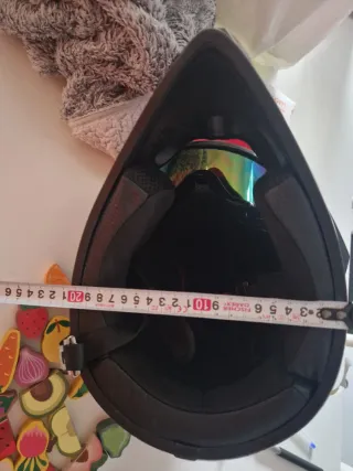 Casco integral Fox, guantes y máscara