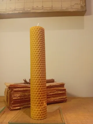 VELONES CERA ABEJA + PLATOS