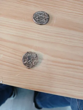 Monedas antiguas con estrella de David