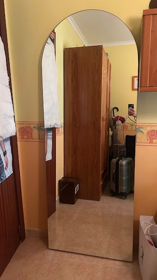 Espejo cuerpo entero madera y cristal