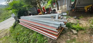 Estructura metálica para cobertizo/tendejón