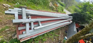 Estructura metálica para cobertizo/tendejón