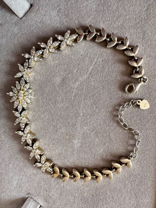 Braccialetto vintage in argento e Swarovski