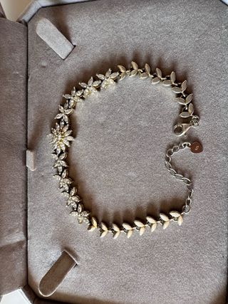 Braccialetto vintage in argento e Swarovski