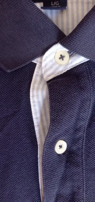 Polo Tommy Hilfiger Talla L Grande Azul