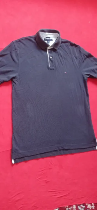Polo Tommy Hilfiger Talla L Grande Azul