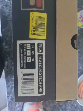 Zapatilla Fila Loligo Naranja Gris