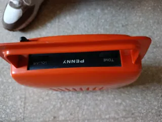 Giradischi vintage Penny arancione