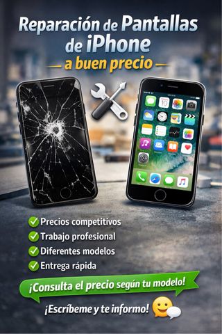 Reparación de pantallas de iPhone a buen precio