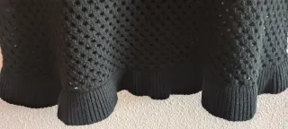 Top Mango Crochet Negro Talla M