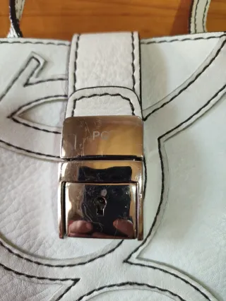 Bolso Purificación García Piel Blanco