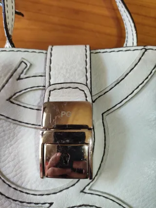 Bolso Purificación García Piel Blanco