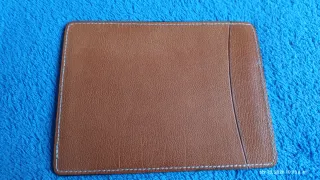 Tarjetero reloj ROLEX piel beige original