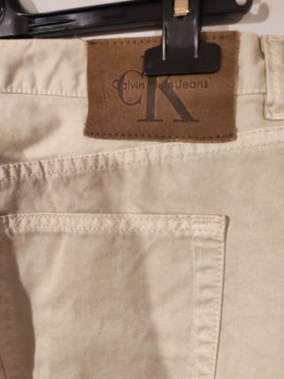 Jeans Calvin Klein Beige Vintage