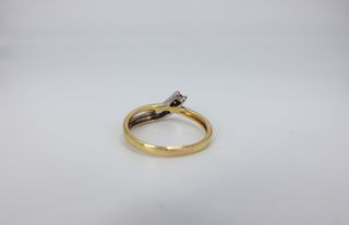 Anillo Oro 18k Combinado Circonitas