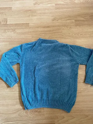 Jersey azul trenzado