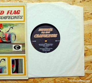 Surfer's De Los Campeones Checkered Flag Vinilo