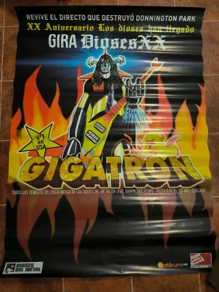 Póster Gira Gigatrón Dioses XX