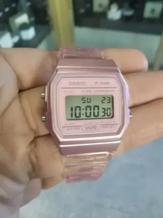 CASIO F-91W SKELETON ROSA (EDICION LIMITADA)