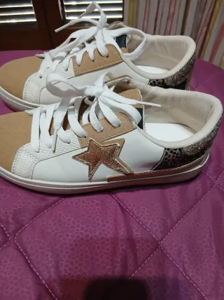 Scarpe sportive donna bianche e marroni