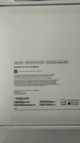 MacBook Air 13” M4 NUEVO