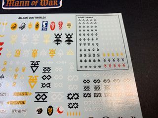 Eldar Transfer Sheet Aeldari Warhammer 40k