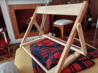 Respaldo de playa plegable madera hecho a mano