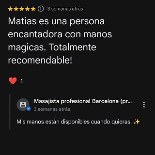 Masoterapeuta profesional en Barcelona