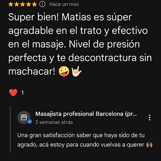 Masoterapeuta profesional en Barcelona