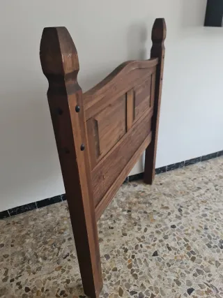 Cabecero rústico individual madera