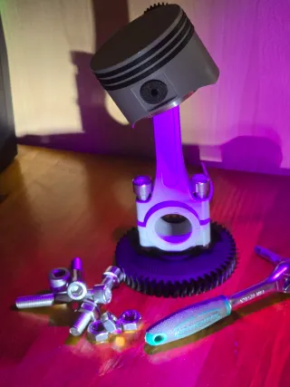 Lámpara LED Diseño Mecánico Multicolor