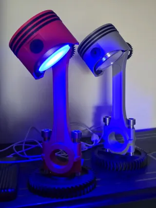 Lámpara LED Diseño Mecánico Multicolor