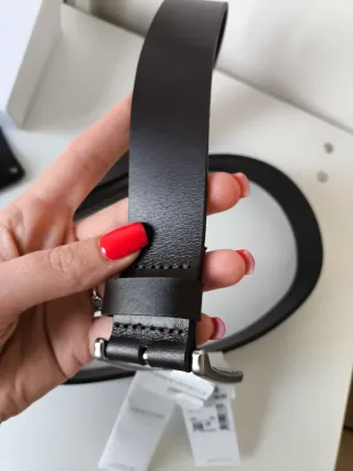 Cintura Calvin Klein Uomo 100cm Pelle Nera