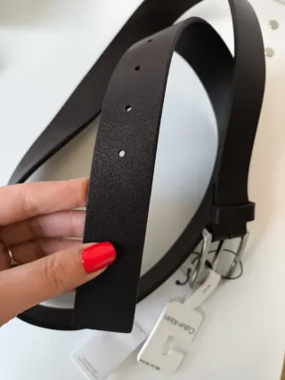 Cintura Calvin Klein Uomo 100cm Pelle Nera