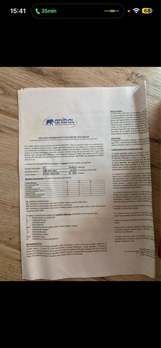 Botas segurança Anibal biqueira aço 34