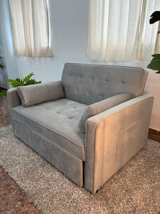 Liquidamos sofá cama gris barato - enviamos!