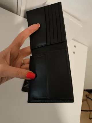 Portafoglio Calvin Klein uomo in pelle nero