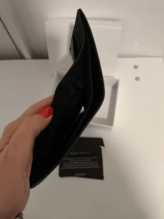 Portafoglio Calvin Klein uomo in pelle nero