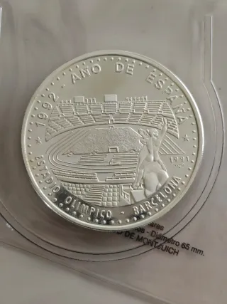 Moneda gigante 5 onzas plata 999