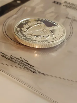 Moneda gigante 5 onzas plata 999