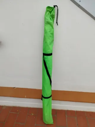 Sombrilla de pesca Maver verde y blanca