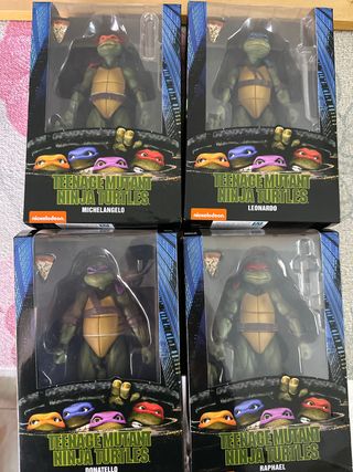 Lote 4 Figuras NECA Tortugas Ninja