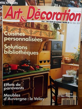 Lote 12 Revistas Art & Décoration (Años 90)