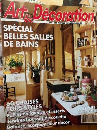 Lote 12 Revistas Art & Décoration (Años 90)