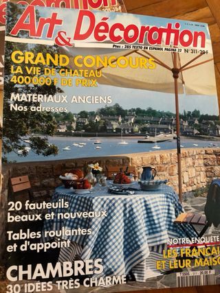 Lote 12 Revistas Art & Décoration (Años 90)