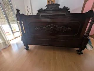 Dormitorio vintage madera roble